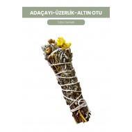 Adaçayı-Üzerlik-Altın Otu Tütsü Demeti(1 Adet)